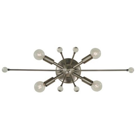 4-Light Brushed Nickel Supernova Sconce